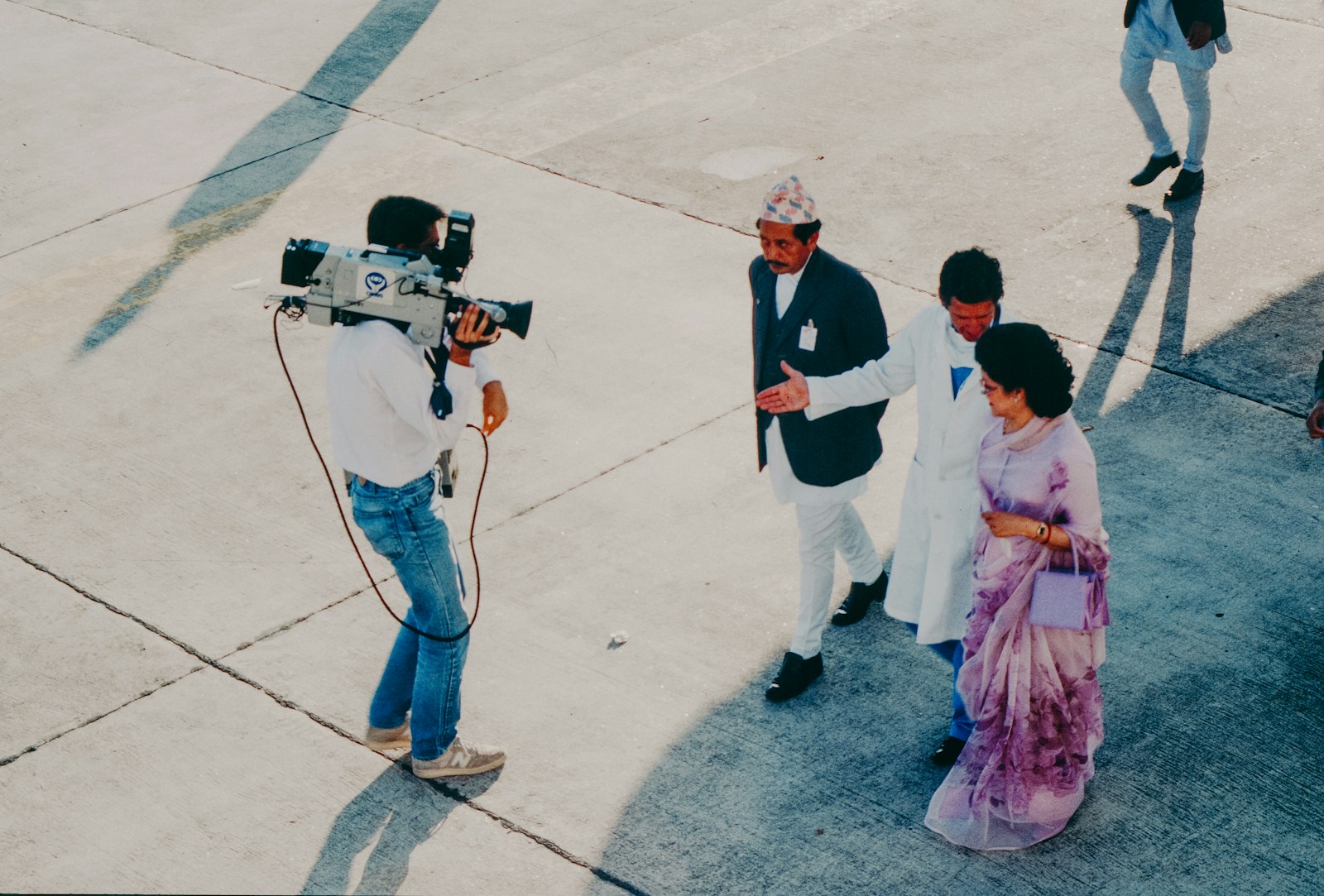 Camera operator filming an entertainment event